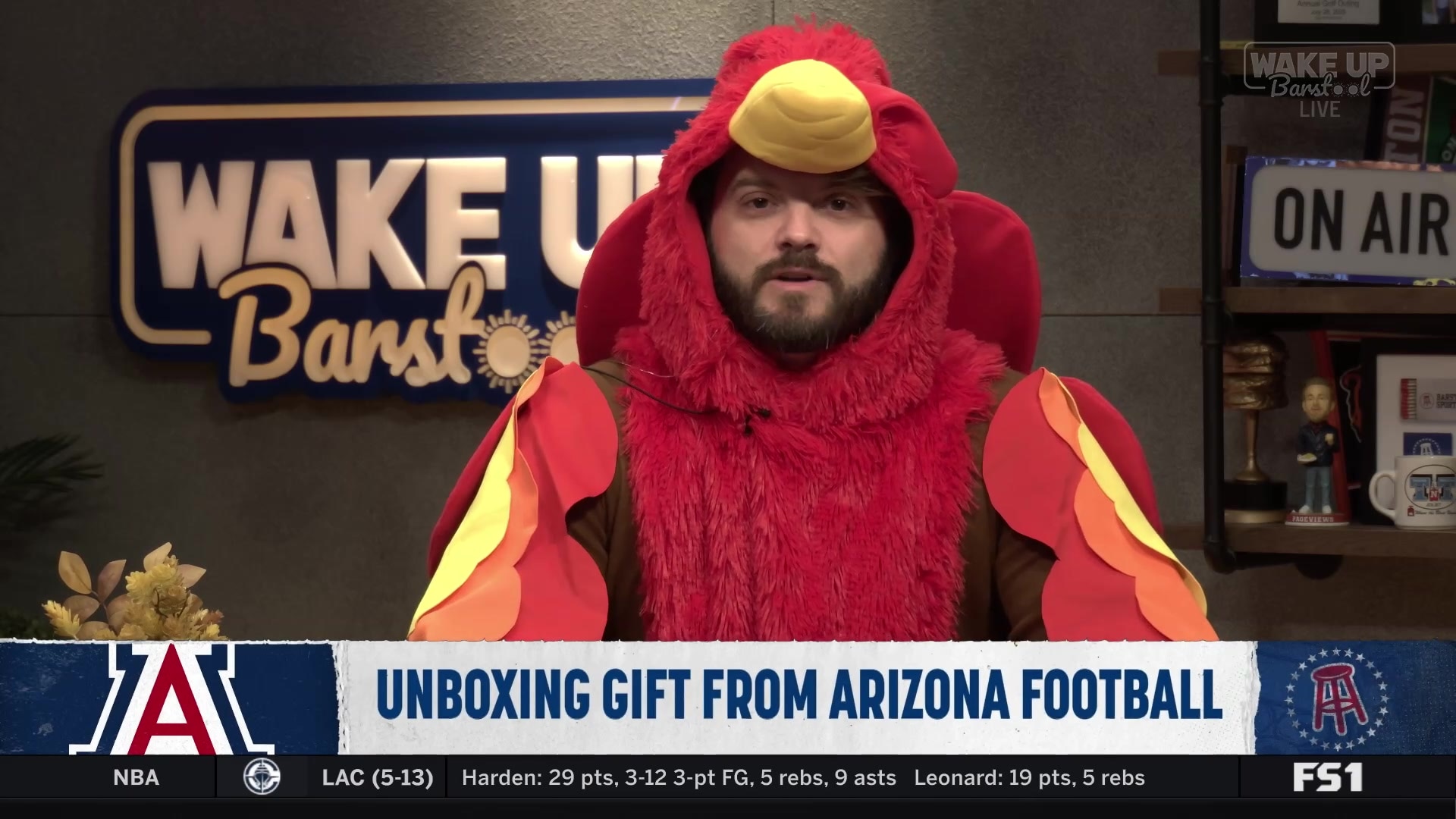 Turkey struggles to open Arizona football gift box