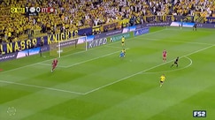 Sadio Mane Fires a Powerful Shot Past the Goalkeeper
