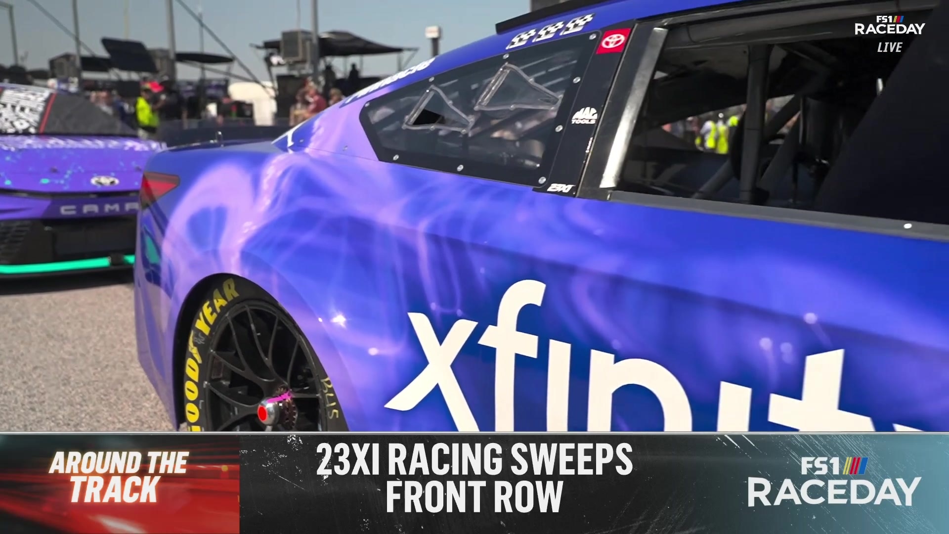 23XI Racing sweeps the front row at Darlington