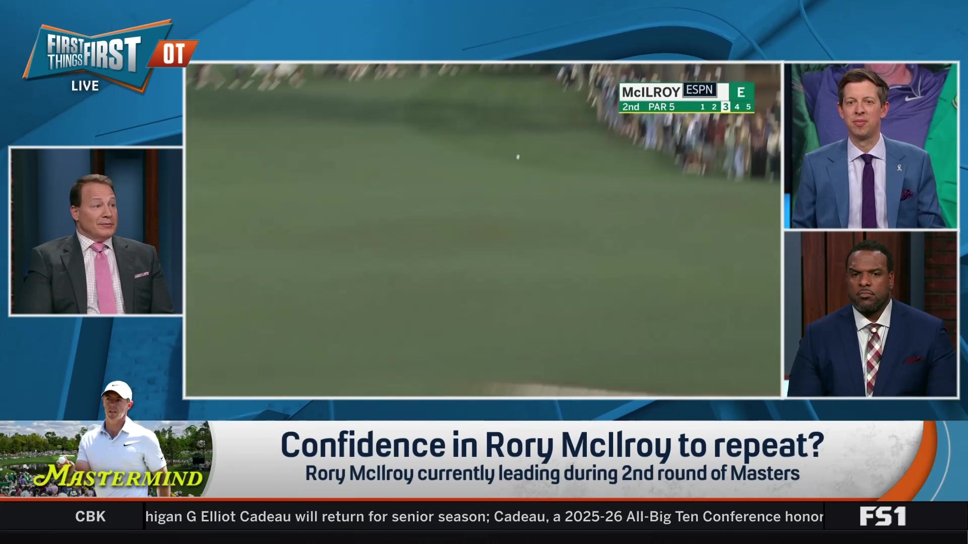 Rory McIlroy poised to pull away at Masters after strong start