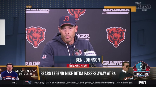 Colin Cowherd reacts to the passing of Bears legend Mike Ditka