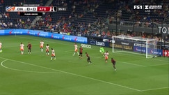 Roman Celentano makes a diving save to deny Atlas
