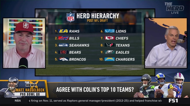 Matt Hasselbeck questions Colin Cowherd's NFL Hierarchy