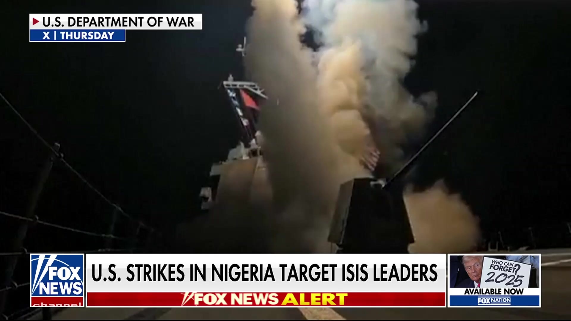 Watch US launches powerful strikes against ISIS leaders in Nigeria on ...