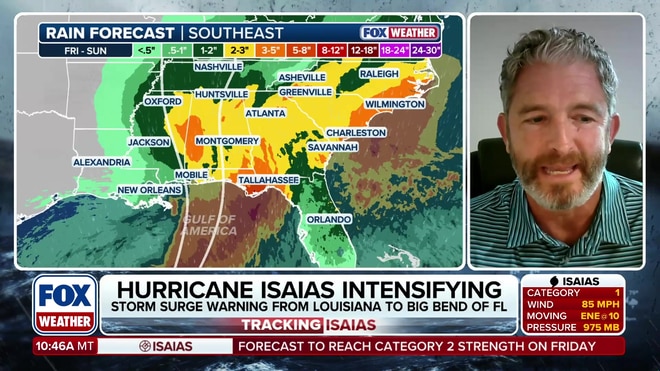 Jason Senkbeil warns of inland wind and tornado threats from Hurricane Isaias