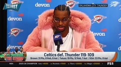 Shai Gilgeous-Alexander on Celtics' playoff-level play after Thunder loss