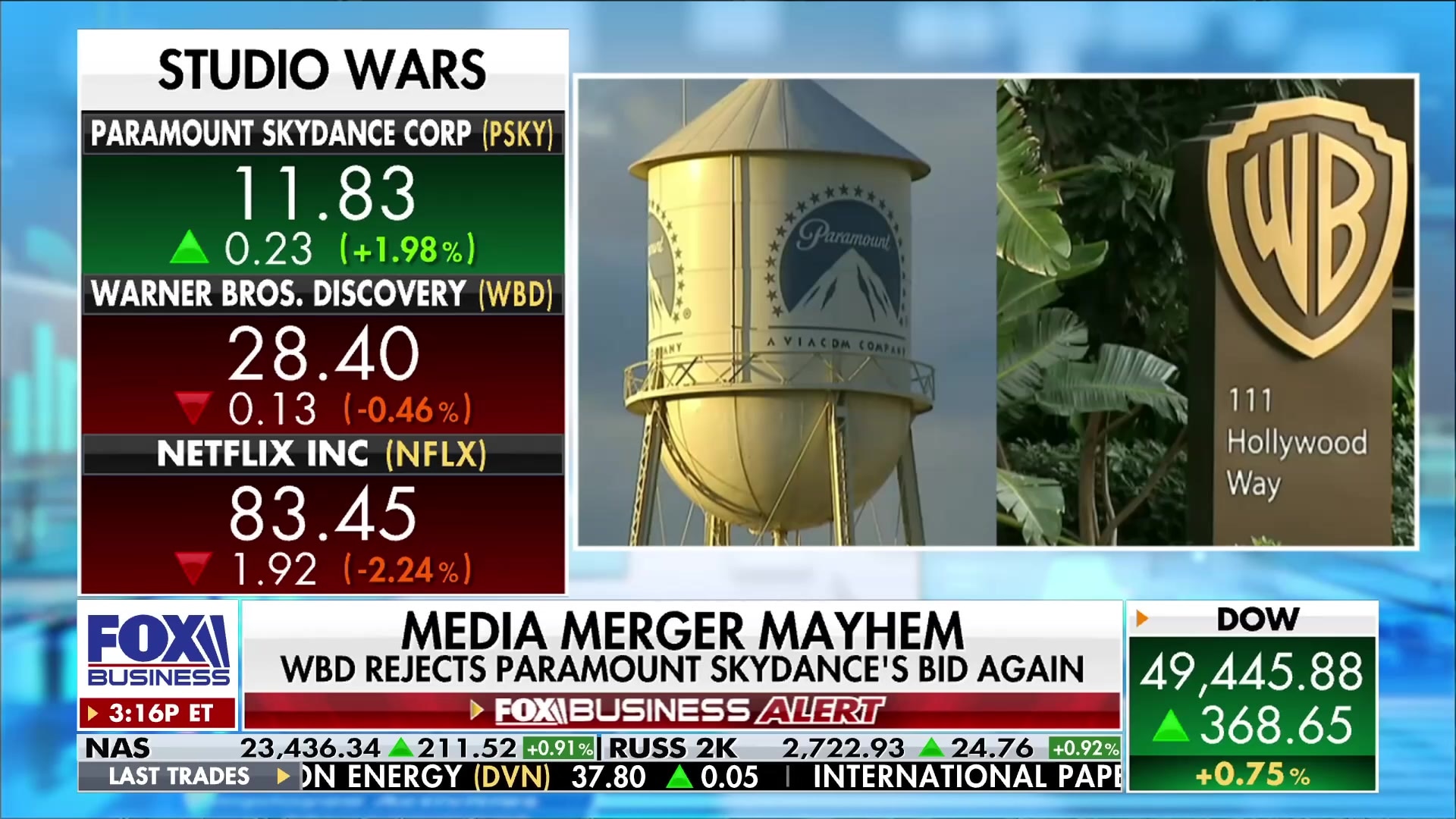 Warner Bros. Discovery rejects Paramount Skydance's bid, favors Netflix merger
