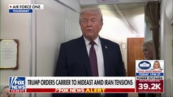 Trump warns Iran, orders carrier to Mideast: "We're watching them very closely"