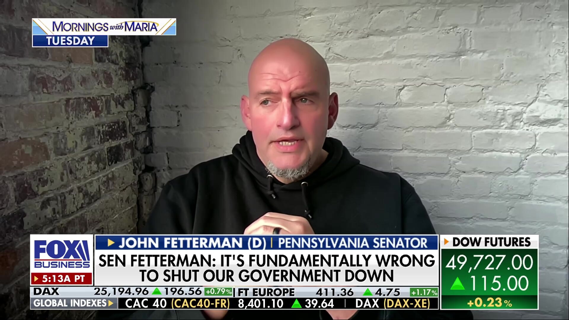 Senator Fetterman: Government shutdown is fundamentally wrong