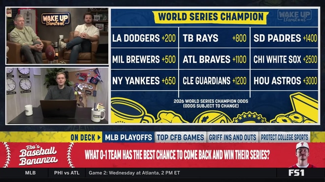 Predicting which down 0-1 MLB team has the best chance to bounce back