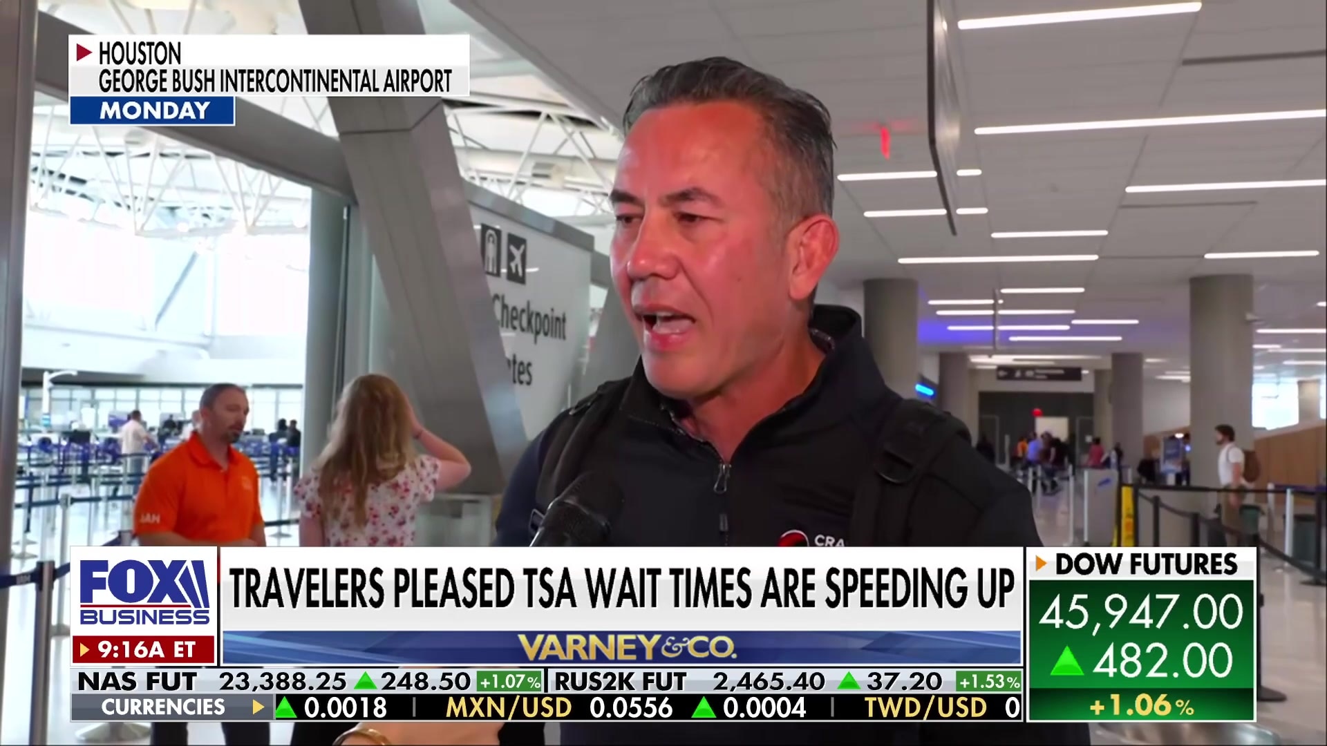 Traveler relieved by shorter TSA waits and paid agents