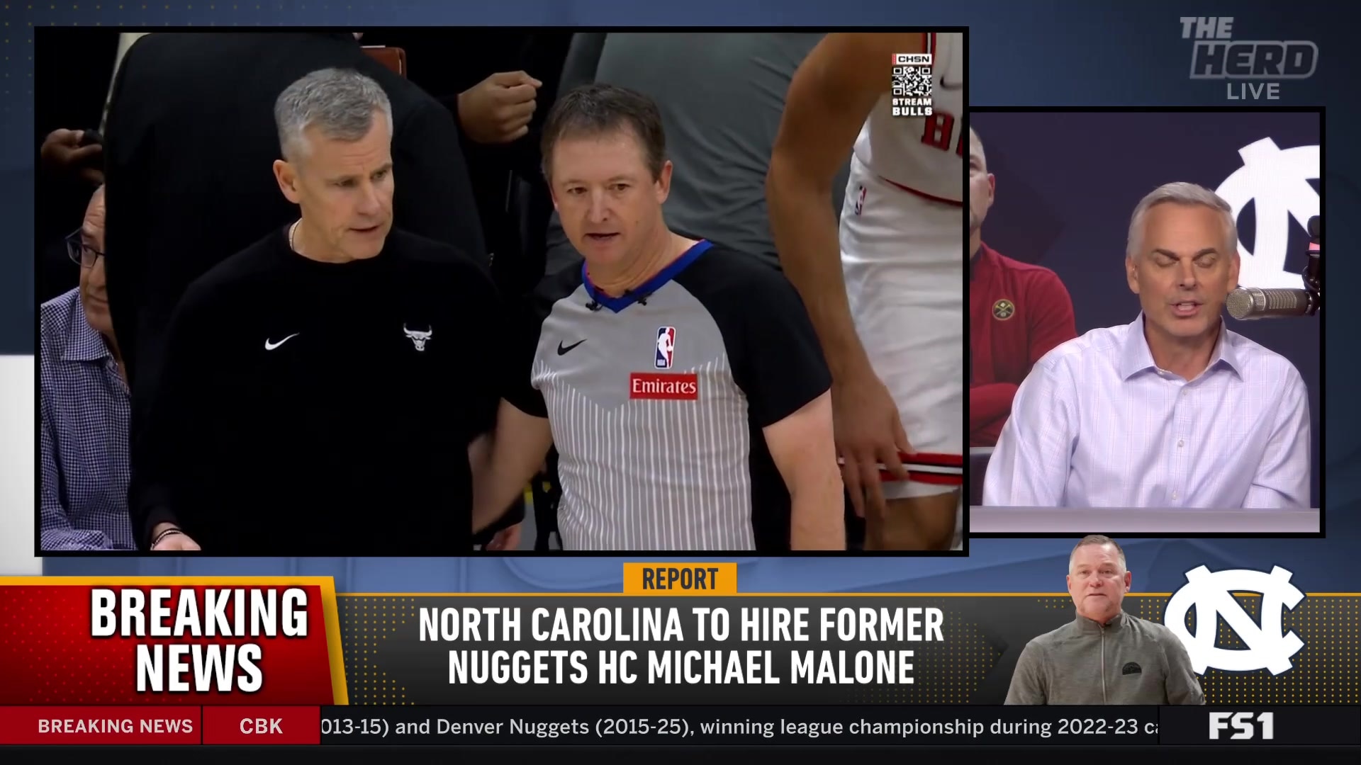 Colin Cowherd's hot take on Bill Belichick and Michael Malone at UNC