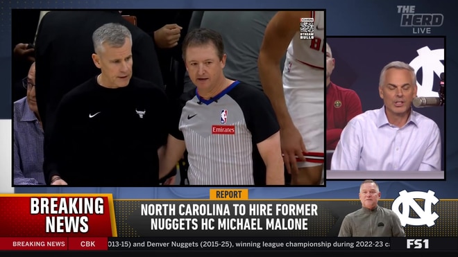 Colin Cowherd's hot take on Bill Belichick and Michael Malone at UNC