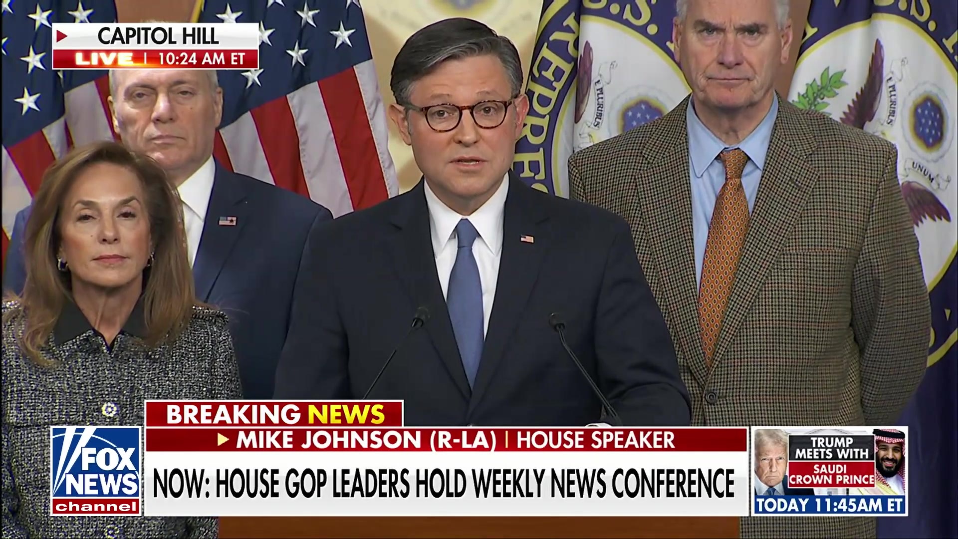 Speaker Johnson accuses Democrats of hypocrisy, using Epstein files as political weapon against Trump