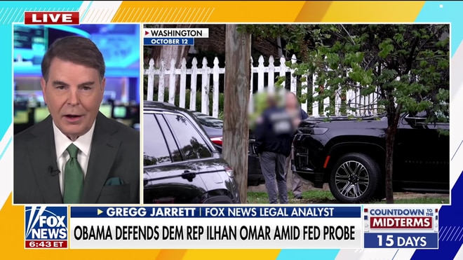 Gregg Jarrett slams Barack Obama's defense of Representative Ilhan Omar