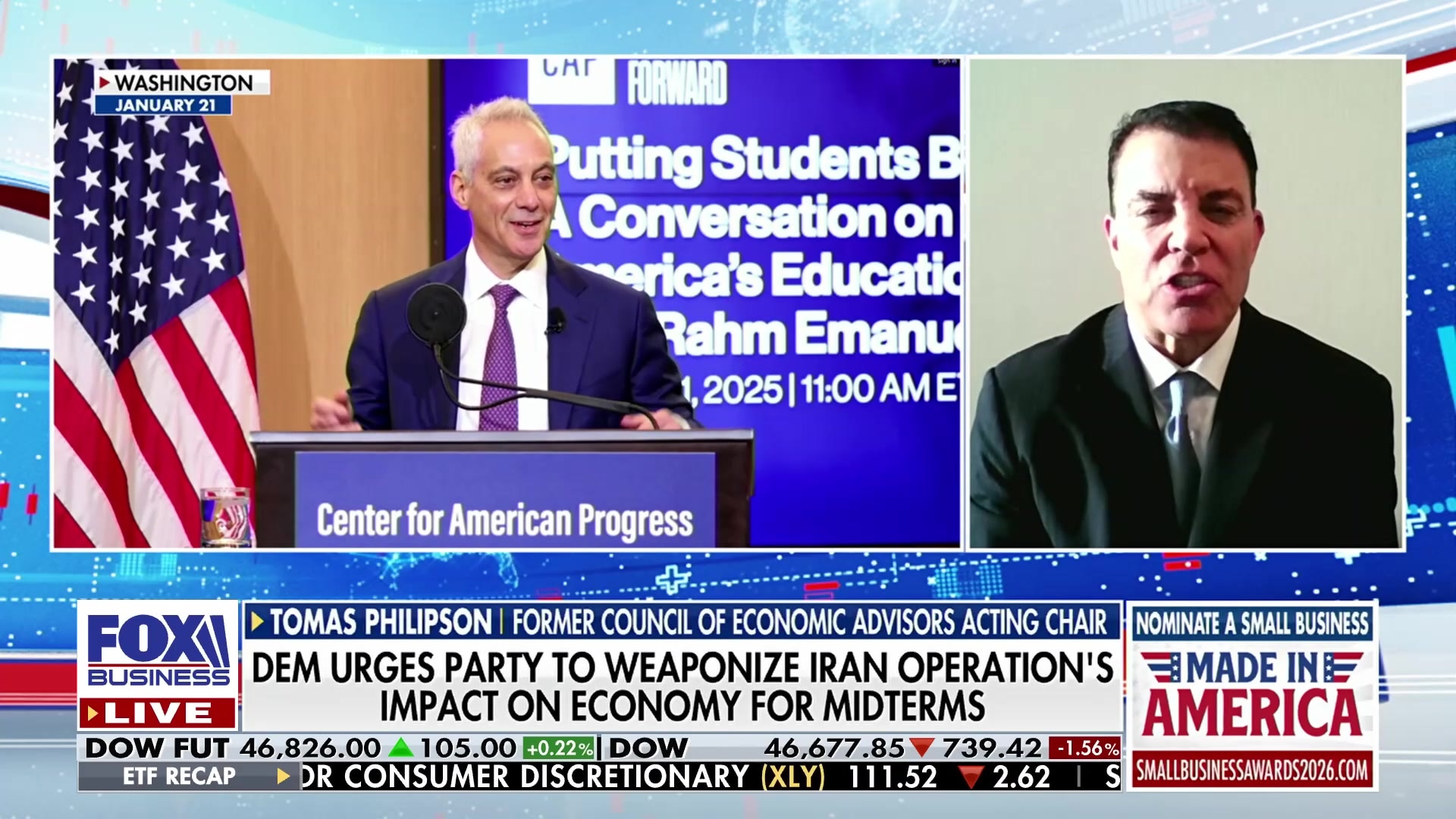 Economist's critique of economic growth under different administrations