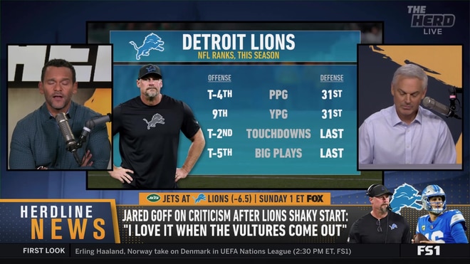 Colin Cowherd and Jason McIntyre react to Jared Goff's response to critics