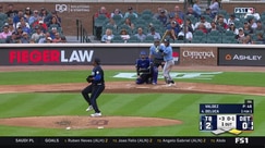 Jonny DeLuca hits an RBI double to right field
