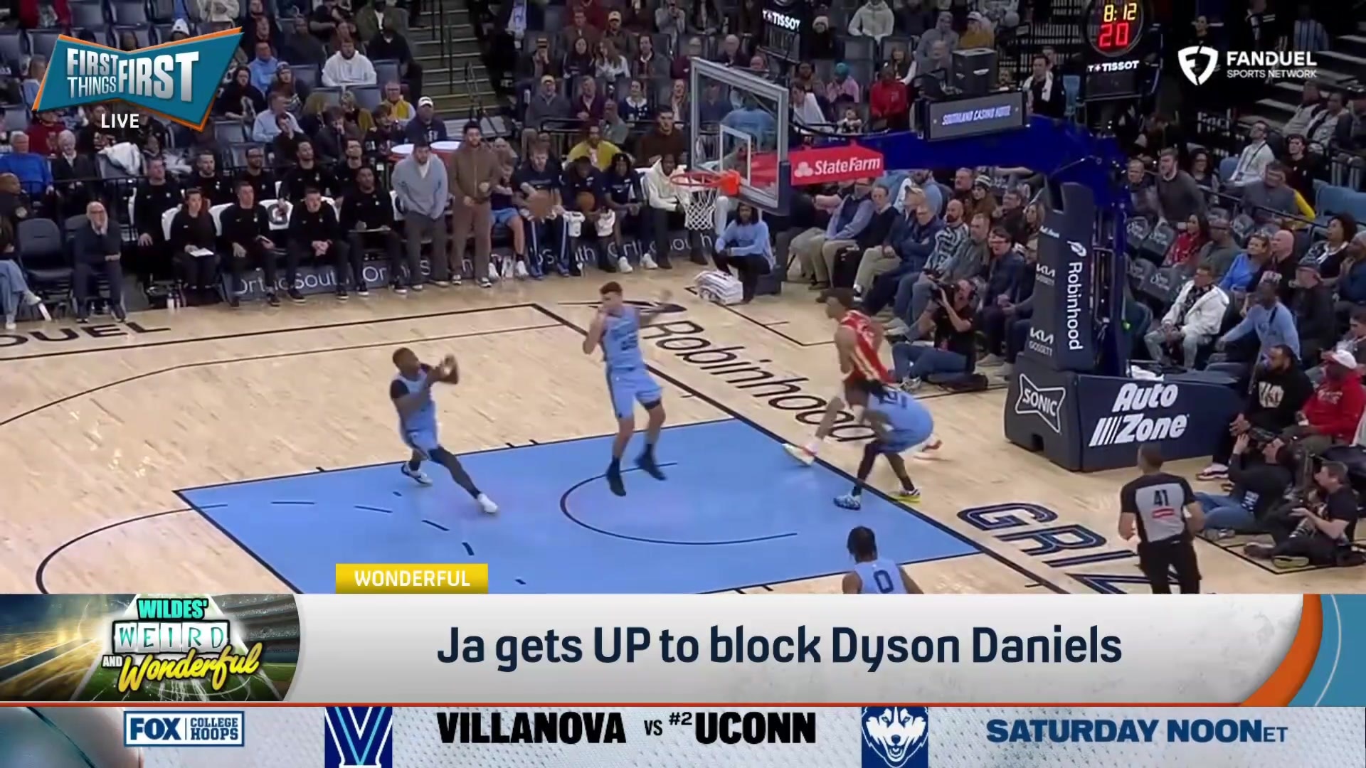 Ja Morant's incredible block on Dyson Daniels
