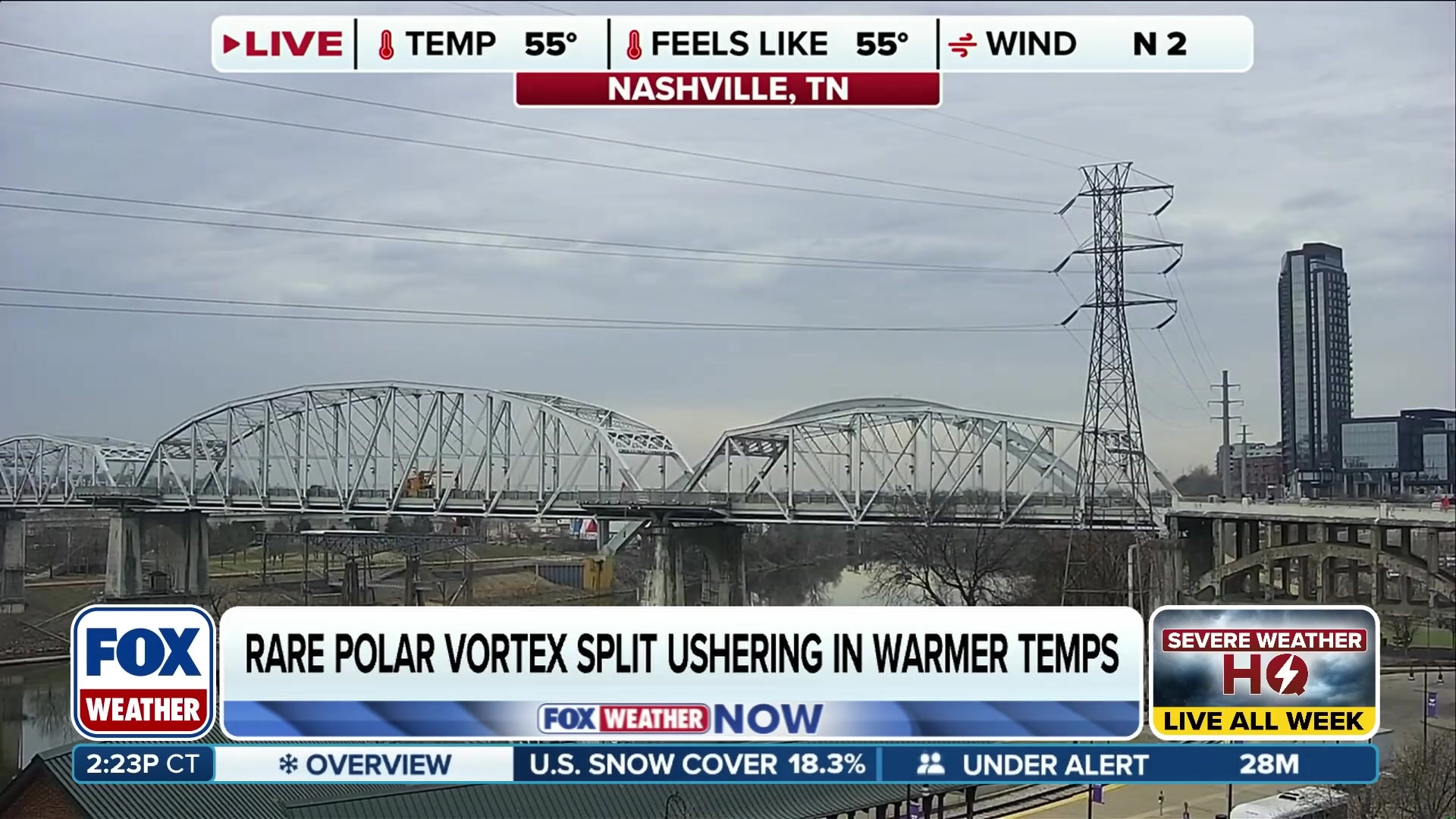 Rare polar vortex split brings record-breaking warmth to the Eastern US