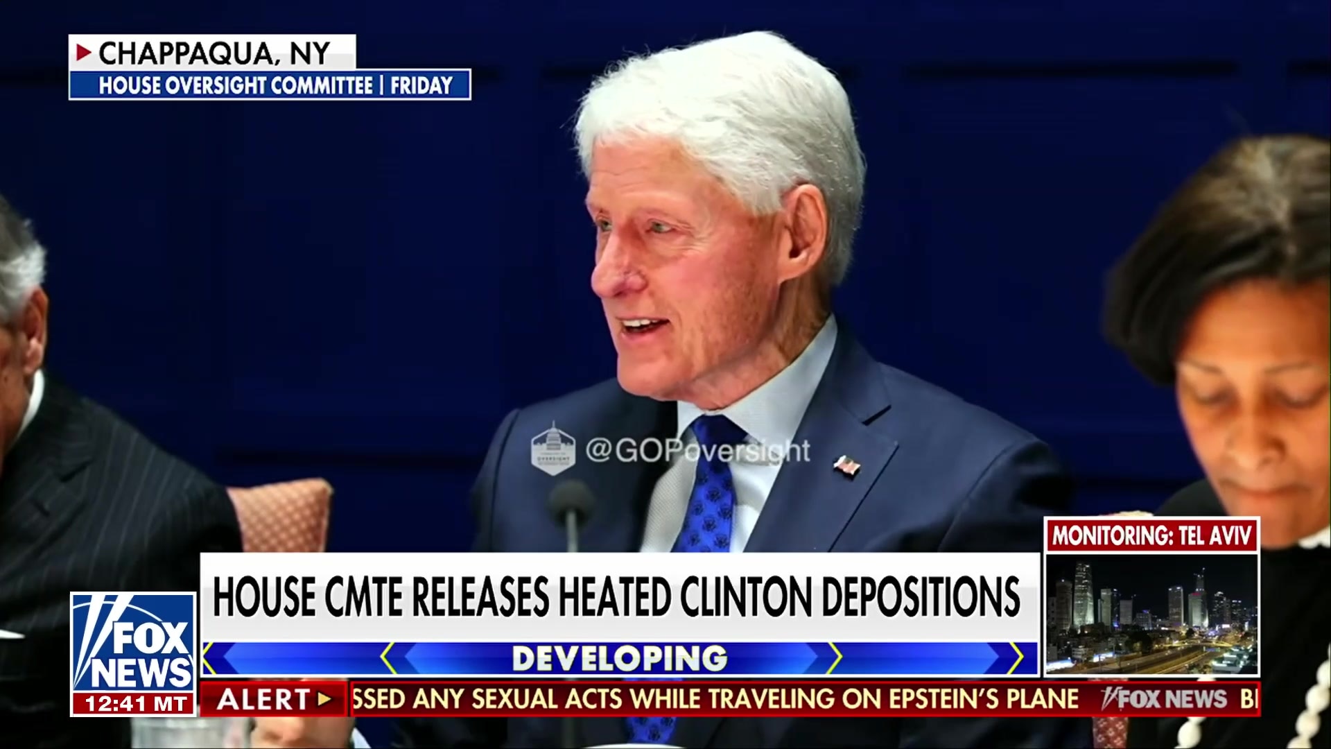 Bill Clinton explains receiving massage offers while traveling with rich people