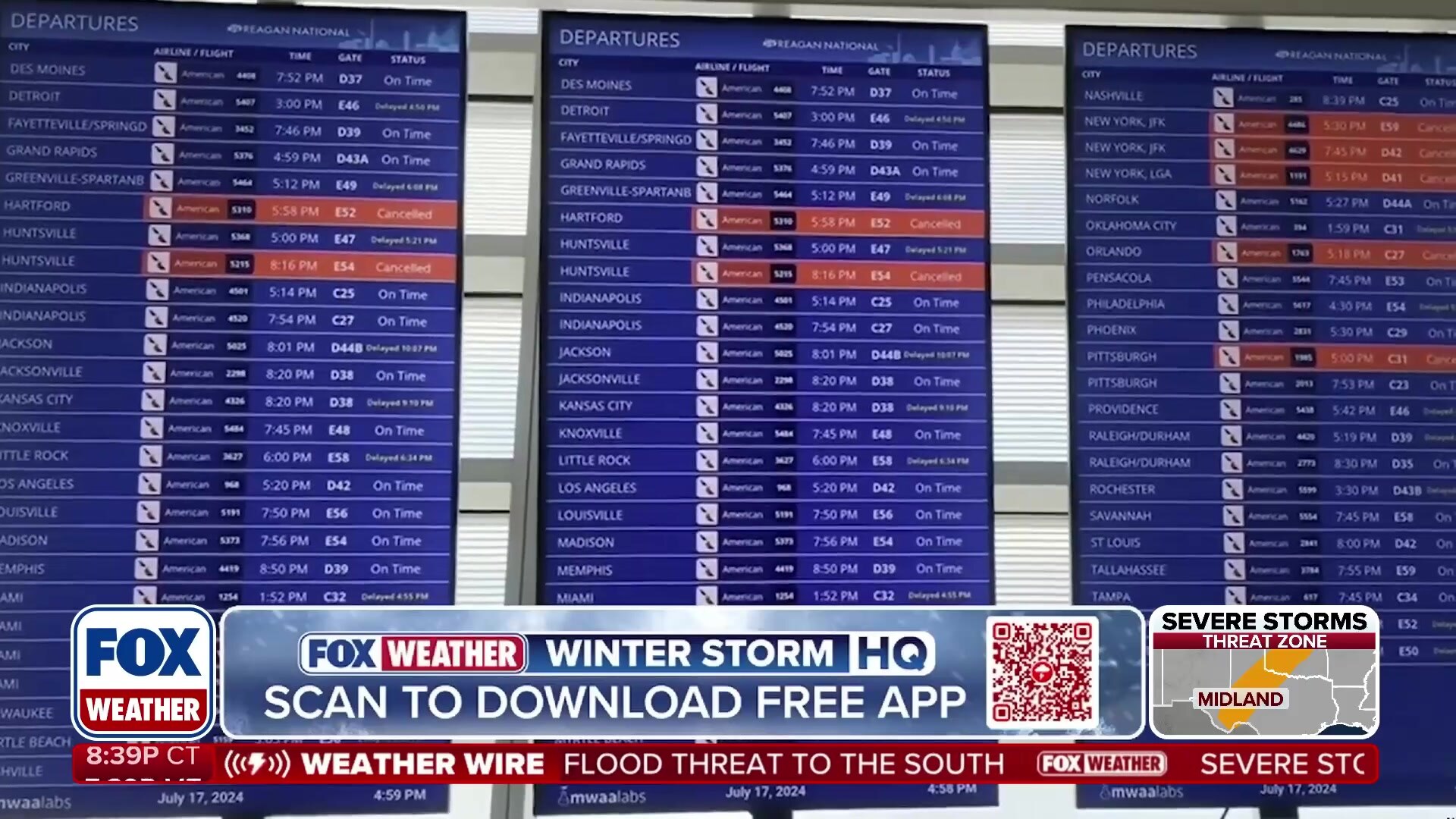 Understanding how distant storms cause flight delays