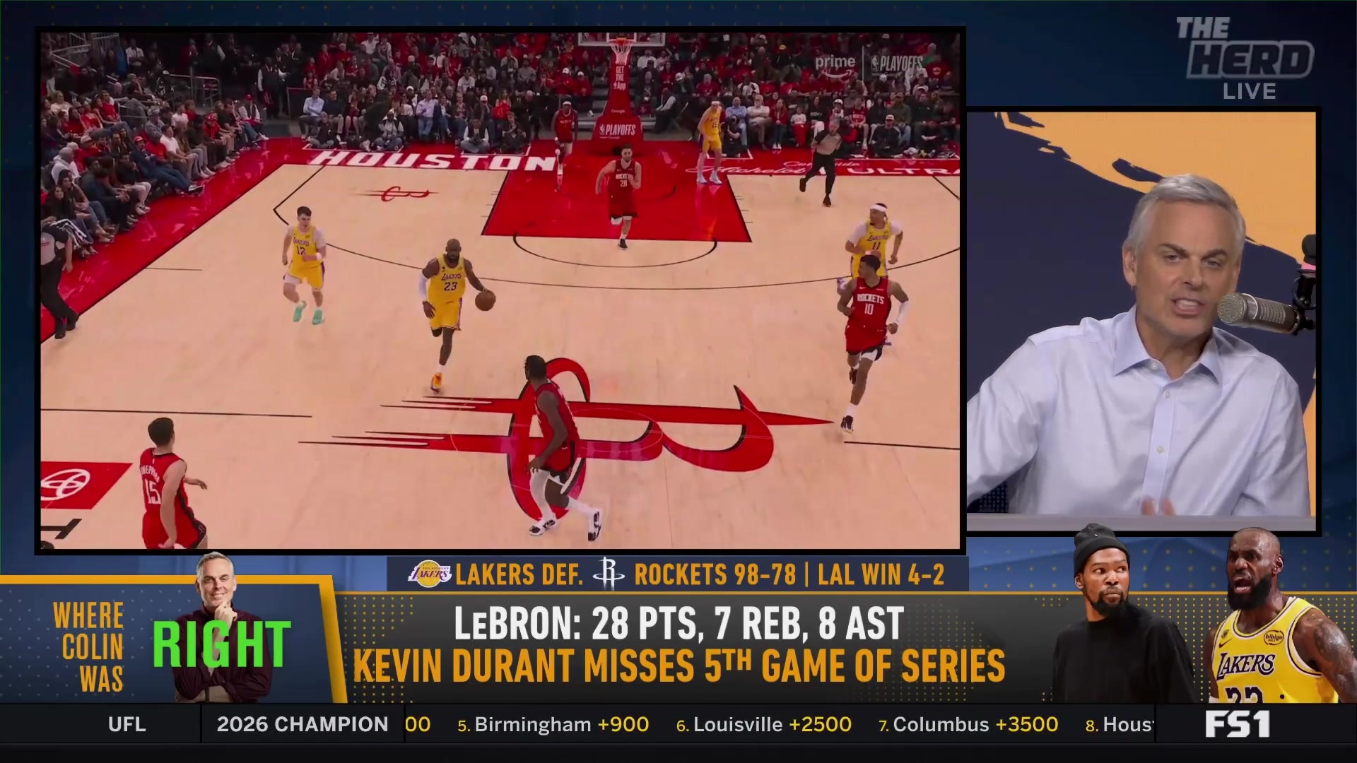 Colin Cowherd praises LeBron James' impact on teammates