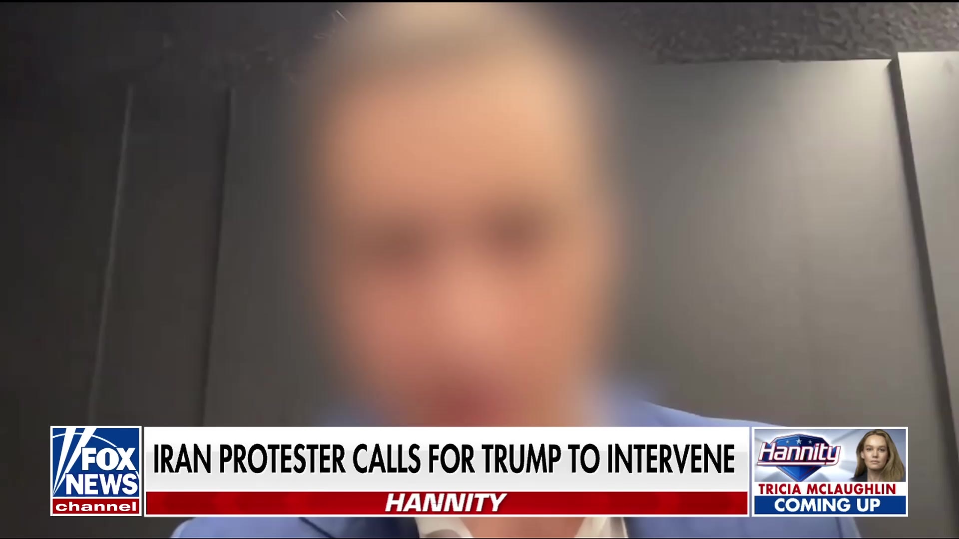 Iranian protester calls for Trump's intervention to overthrow regime