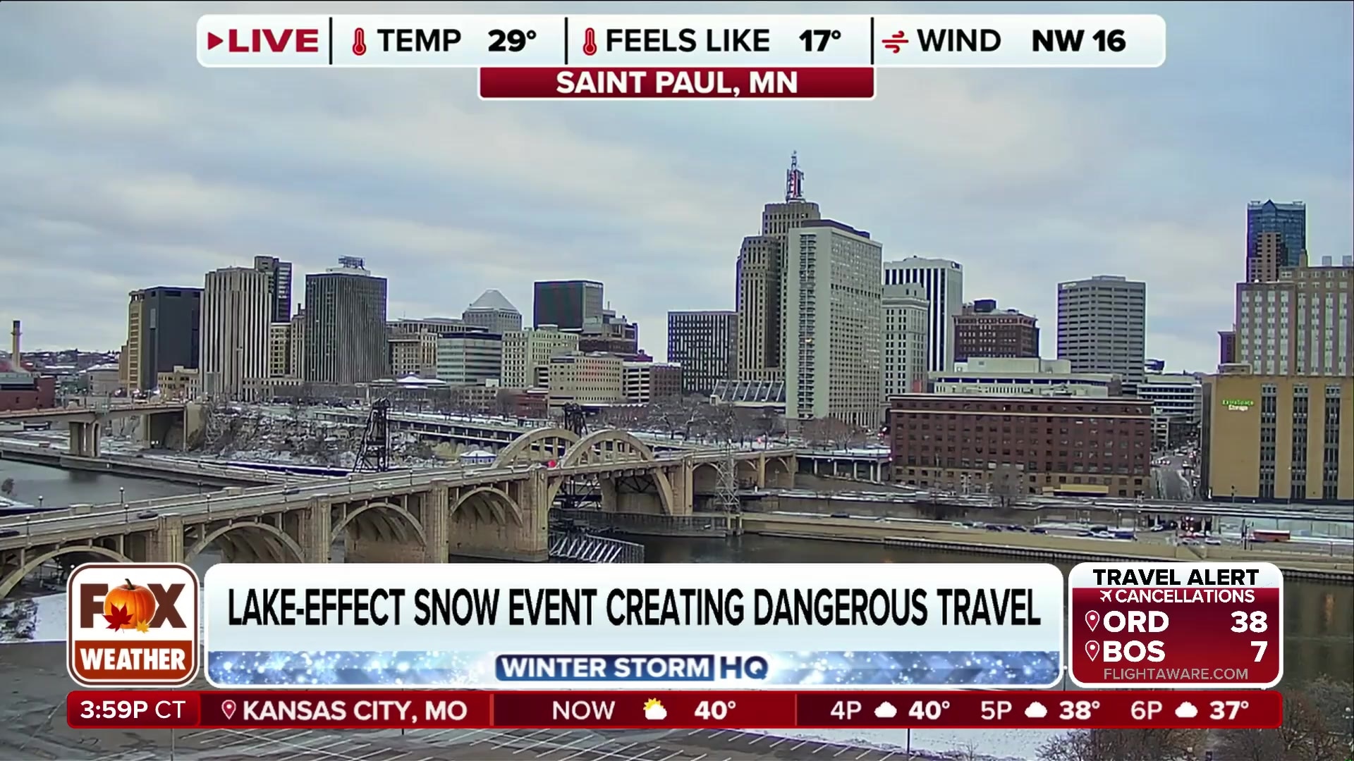 Winter storm to impact post-Thanksgiving travel across Rockies and Midwest