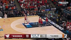Zvonimir Ivisic throws down a two-point dunk for Illinois