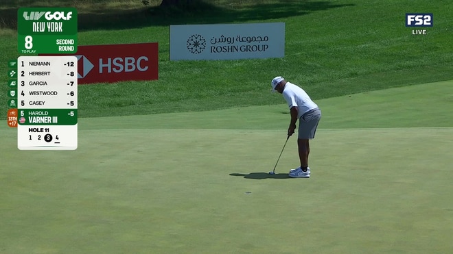 Joaquin Niemann fires brilliant birdie to extend lead to four at Bedminster