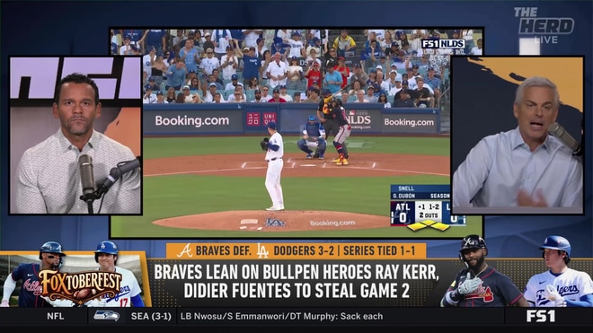 Colin Cowherd breaks down Dodgers' Game 2 loss to the Braves