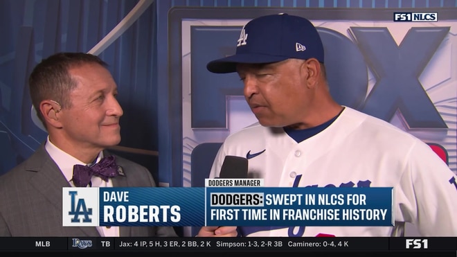 Dave Roberts reacts to Dodgers' NLCS exit