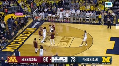 Langston Reynolds drives the court for a layup