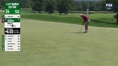 Lucas Herbert sinks birdie putt on 5 to reach 8-under par