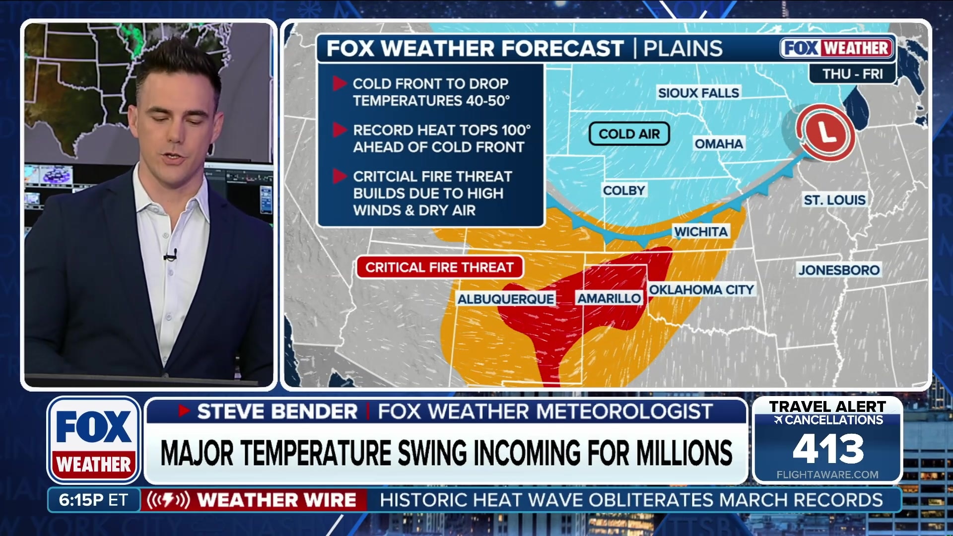 Millions bracing for major temperature swing across Plains and Midwest