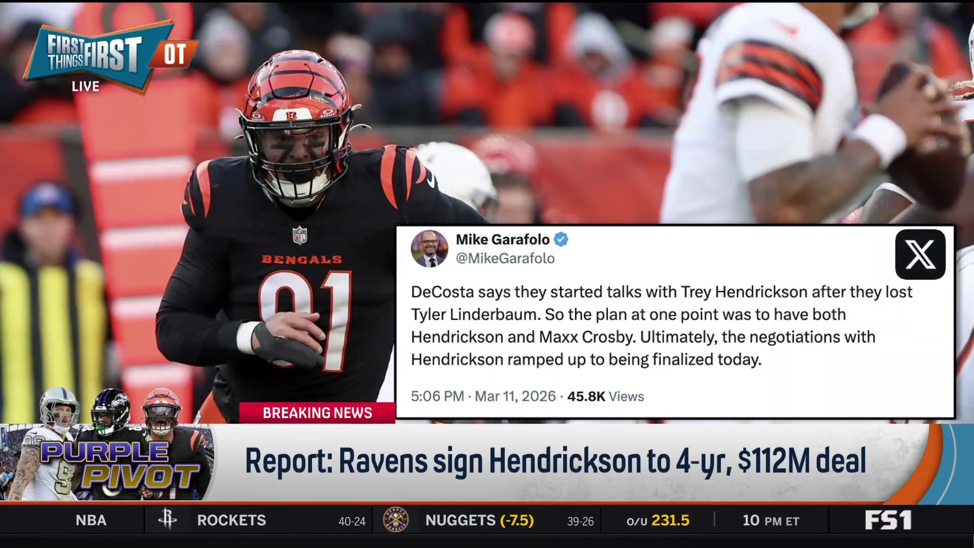 Baltimore Ravens sign Trey Hendrickson for $112M deal