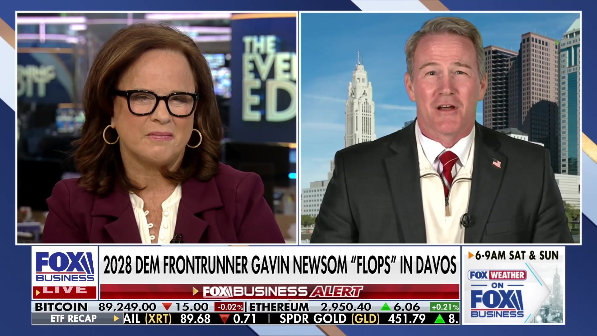 Senator Jon Husted blames Gavin Newsom for California's business exodus