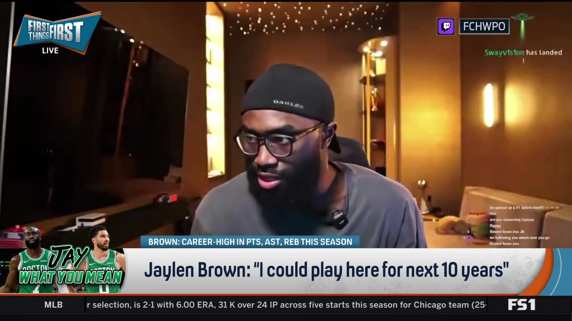 Jaylen Brown declares this his "favorite season" and wants "10 more years" in Boston