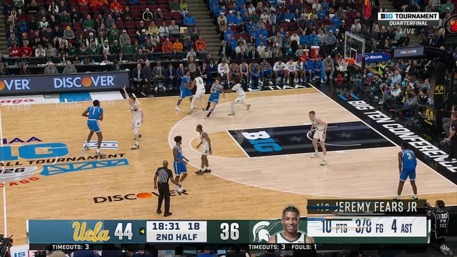 Brandon Williams Scores a Layup off Skyy Clark's Assist
