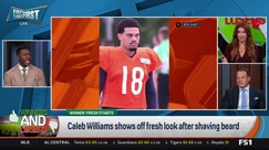 Caleb Williams debuts fresh look after shaving his beard