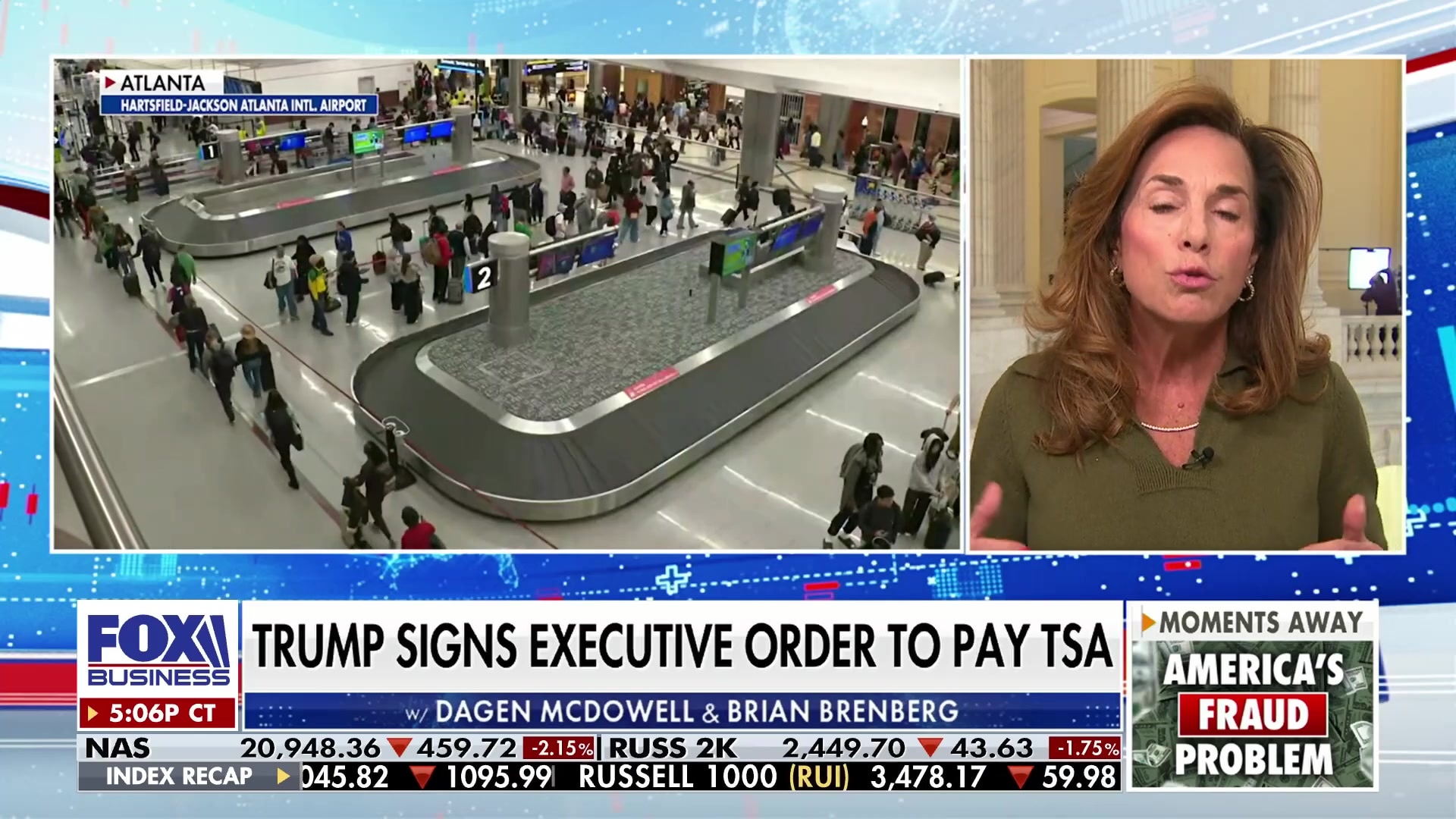 Lisa McClain on Trump signing executive order to pay TSA