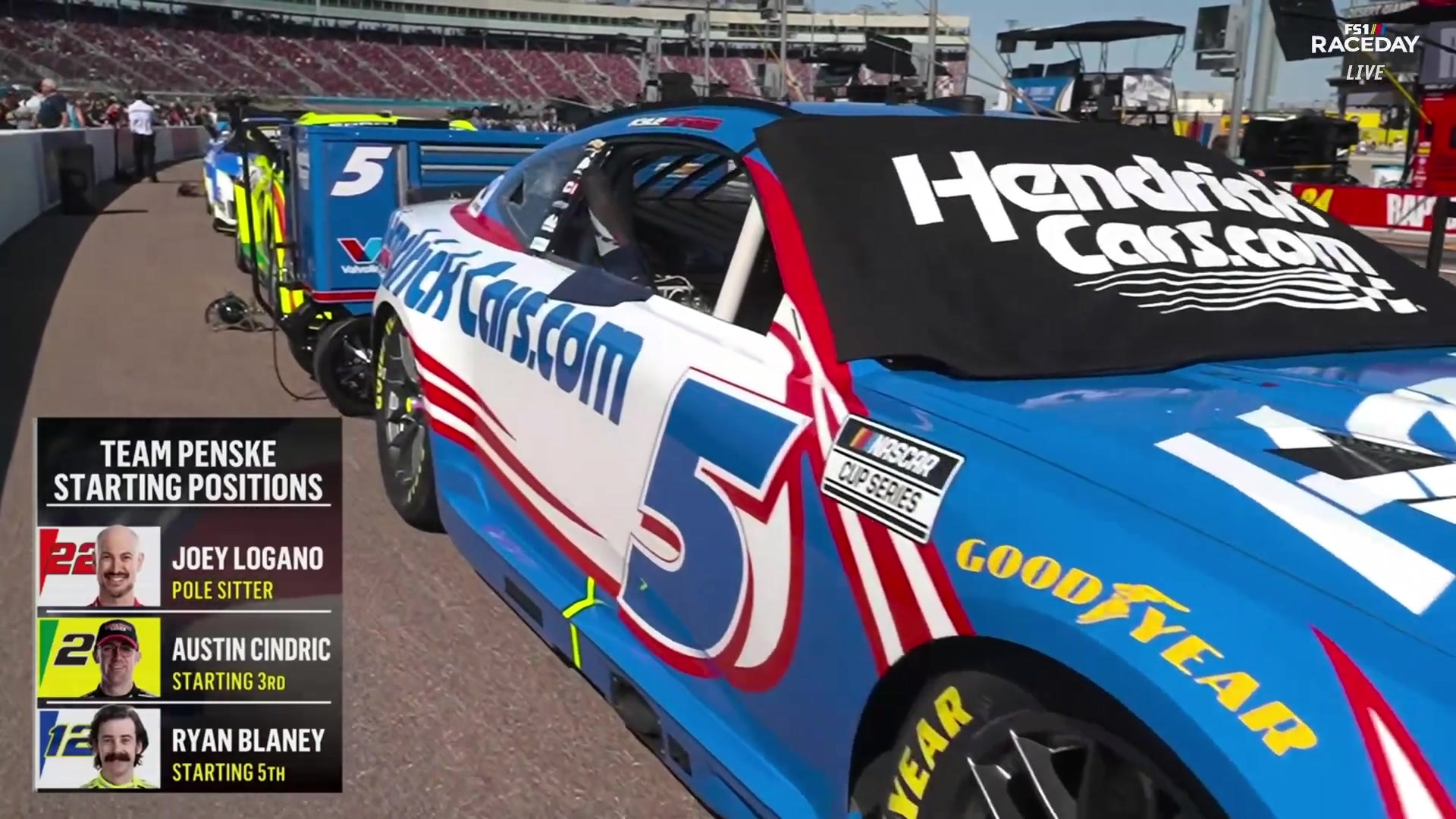 Team Penske showcases strong IndyCar results and NASCAR starting positions at Phoenix Raceway