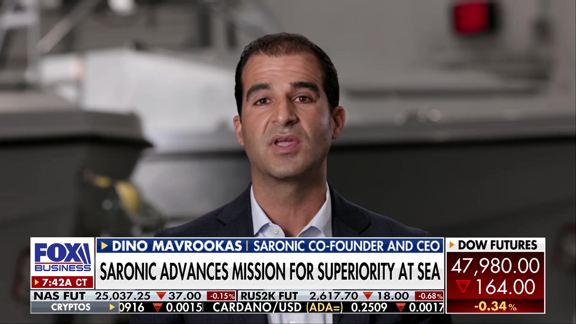 Saronic CEO on why US shipbuilding is vital for national security