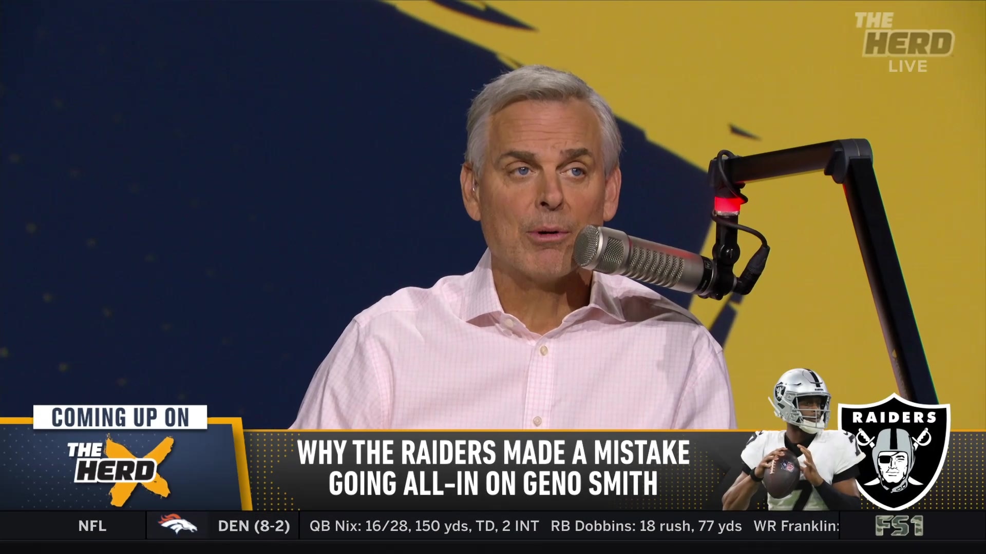 Colin Cowherd's melatonin dreams involved boa constrictors