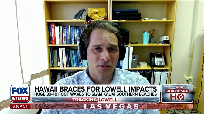 Justin Stopa analyzes Hurricane Lowell's wave and tide impacts on Hawaii