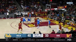 Ezra Ausar slams down a two-point dunk