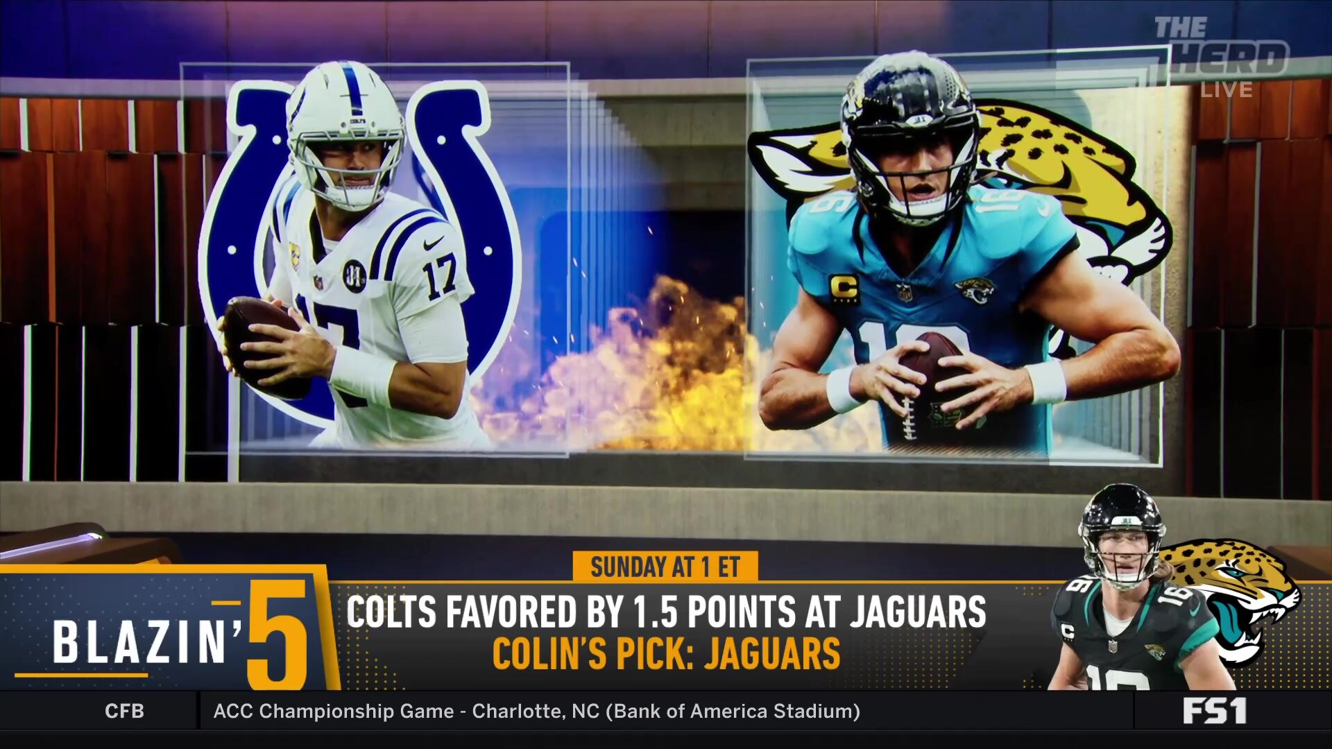 Colin Cowherd backs Jaguars (+1.5) against Colts