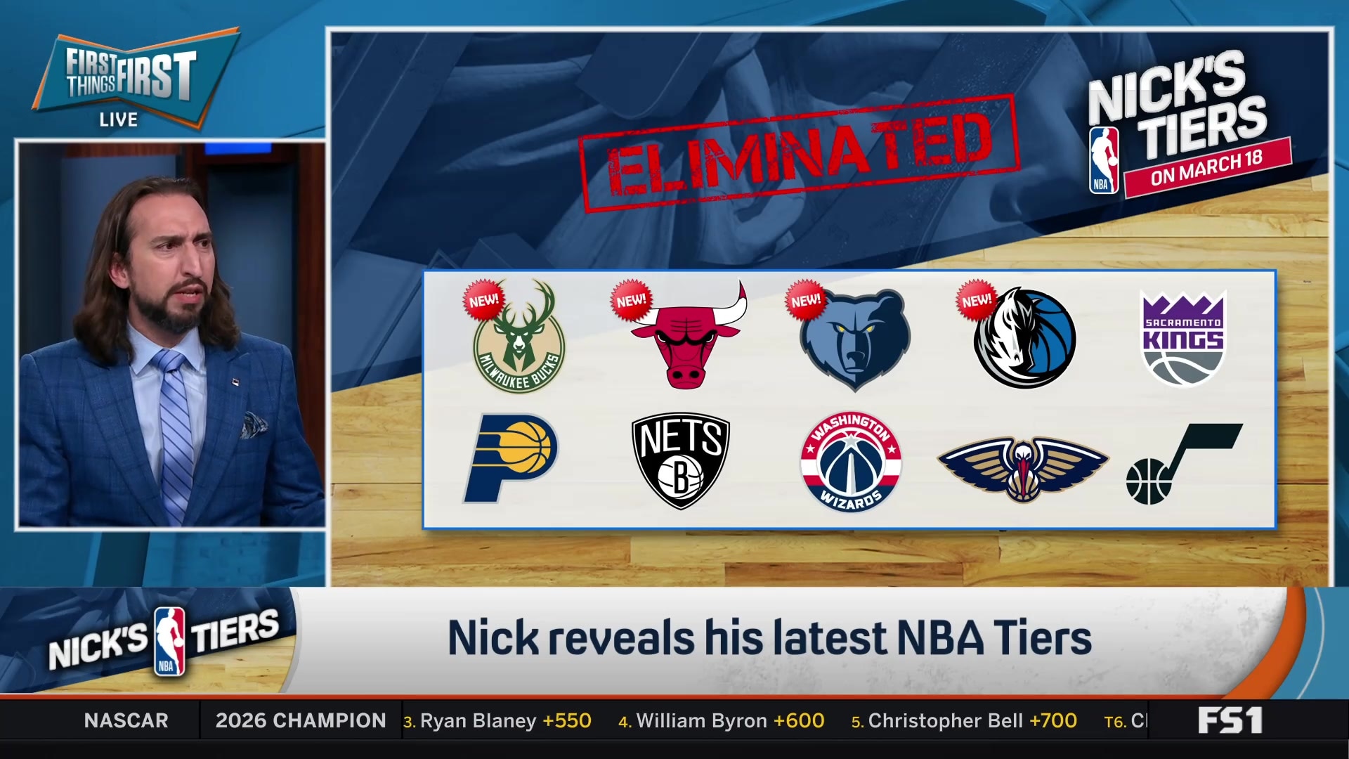 Nick reveals 10 NBA teams are already eliminated from championship contention
