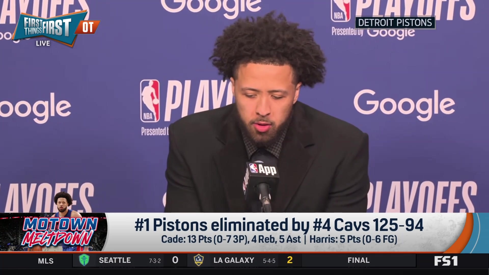 Cade Cunningham reacts to Pistons' playoff elimination: 'That game sucked'